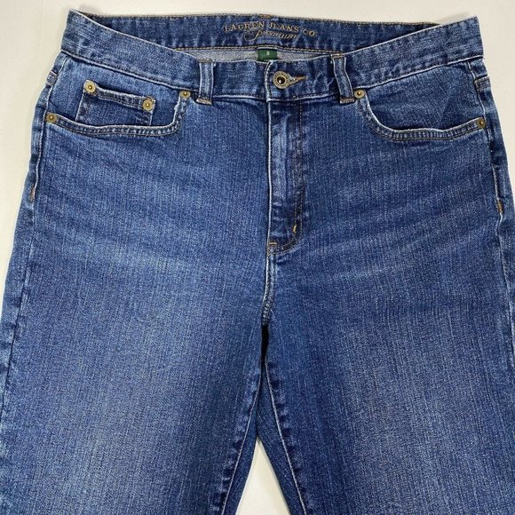 LRL Ralph Lauren Blue Jeans CO Womens Classic Bootcut Dark Wash Size 8 Jeans - Picture 3 of 10